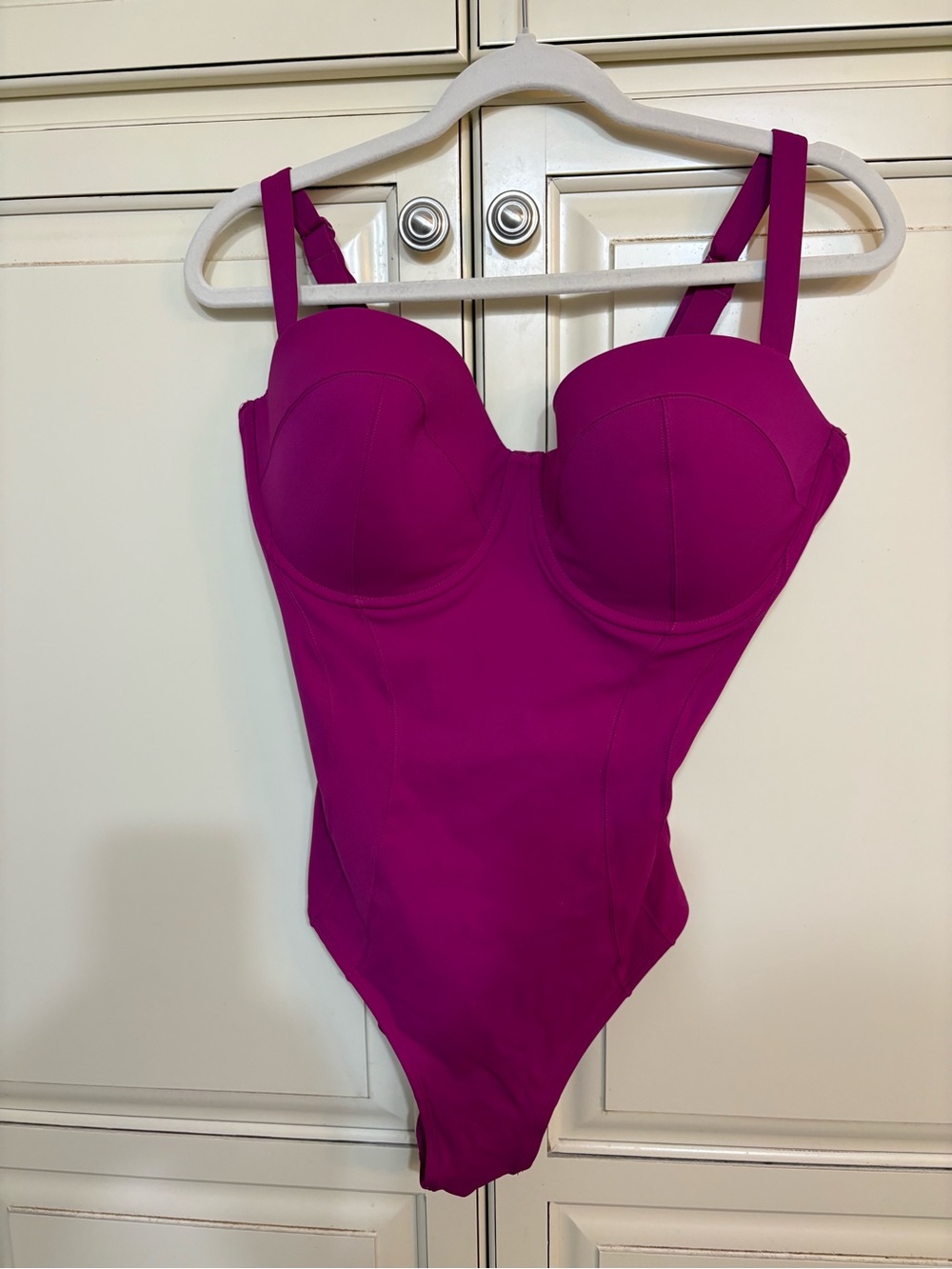 Women’s TA3 Fuchsia One-Piece Swimsuit with Molded Cups